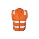 Chaleco en Drill HOCPLC con Cinta Reflectiva Clase 2