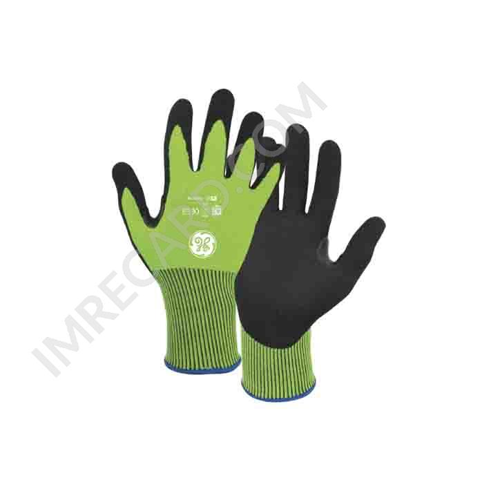 Guante Anticorte GG221 HI VIS C/A3 Tejido HPPE-GF/Palma Nitrilo Arenoso