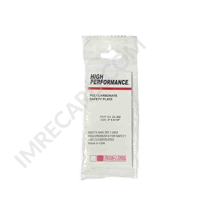 Luna Clara Rectangular CL242 en Policarbonato para Soldar 2" x 4.1/4"