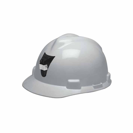 Casco Jockey V-Gard con SLOT Susp Fas-Trac III y Portalampara MSA
